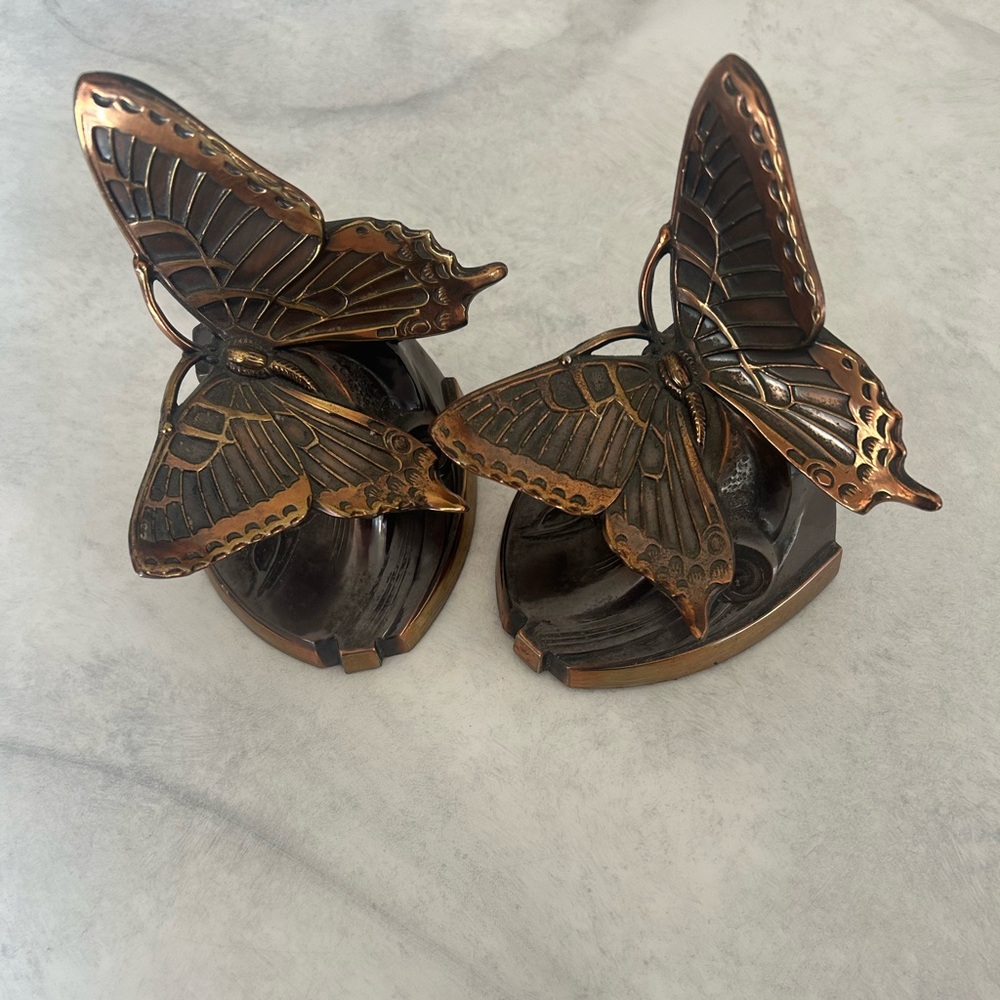 **SOLD**VTG PM Craftsman Butterfly Bookends